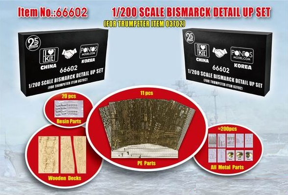 BISMARCK DETAIL UP SET 1/200