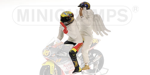 PILOTA VALENTINO ROSSI + ANGEL GP 250 RIO WORLD CHAMPION 1999