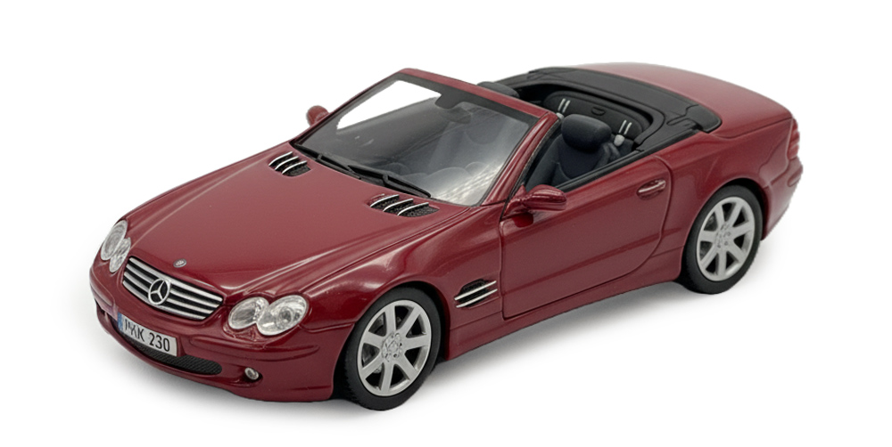 MERCEDES BENZ SL-CLASS 2001 RED METALLIC