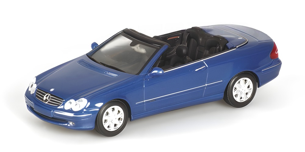 MERCEDES BENZ CLK CABRIOLET 2003 BLUE METALLIC