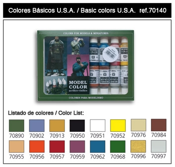 CONFEZIONE 16 COLORI PER AMERICANI U.S.A. BASIC