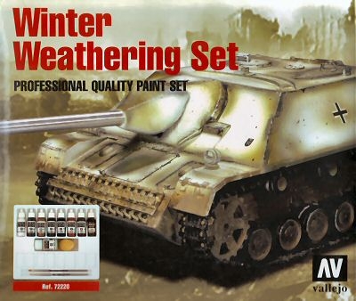 CONFEZIONE WINTER SET 7 COLORI 2 AUSILIARI 2 PENNELLI 1 SPUGNA