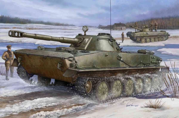 RUSSIAN PT-76 LIGHT AMPHIBIOUS TANK
