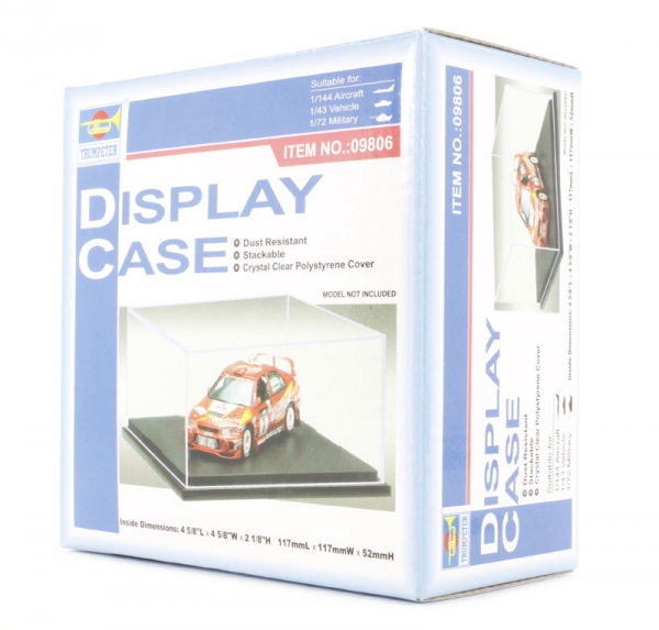 VETRINA IN PLASTICA 117x117x52 mm