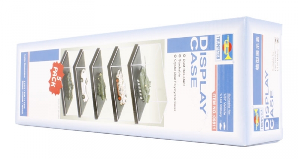 CINQUE VETRINE IN PLASTICA 90x51x38 mm