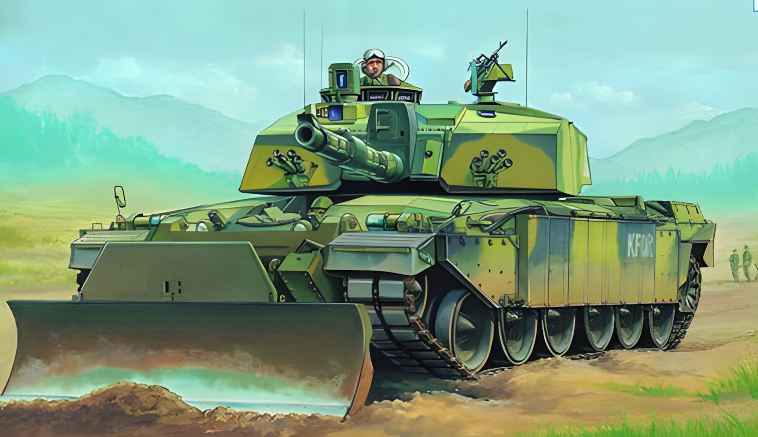 BRITISH CHALLENGER 2 MBT KFOR