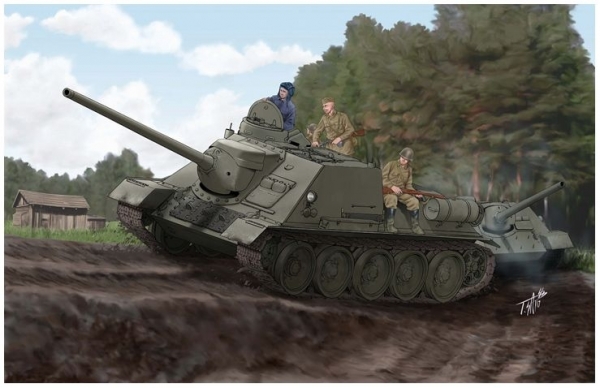 SOVIET SU-100 TANK DESTROYER