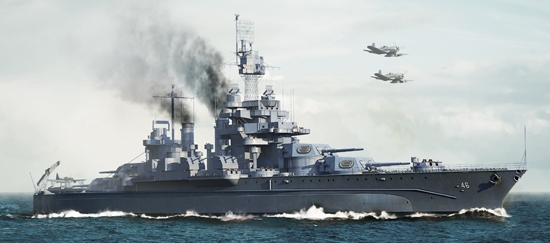 USS MARYLAND BB-46 1945