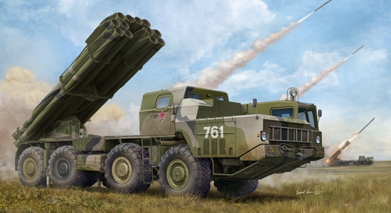 RUSSIAN 9A52-2 SMERCH-M MULTIPLE ROCKET LAUNCHER OF RSZO 9K58 SMERCH MRLS
