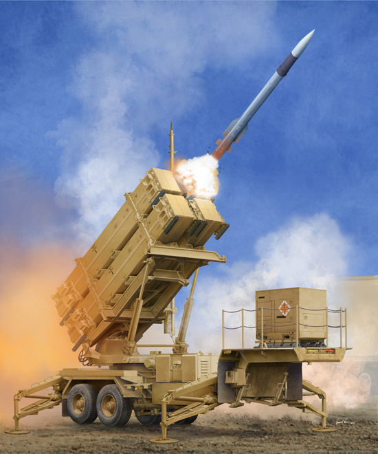 M901 LAUNCHING STATION WITH MIM-104F PATRIOT SAM SYSTEM PAC-3