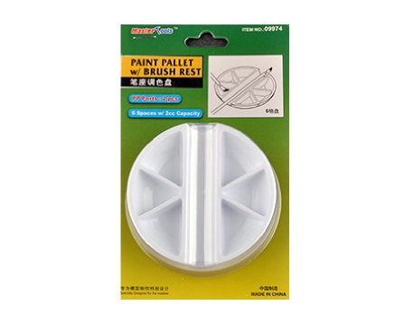 VASCHETTE PER VERNICI CON PORTA-PENNELLO 6 SPAZI DA 2cc