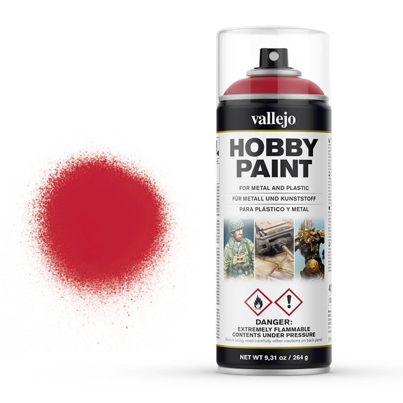 BLOODY RED SPRAY VALLEJO HOBBY PAINT