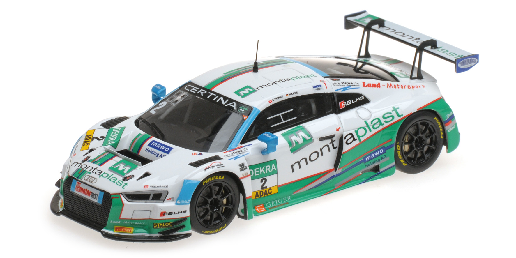 AUDI R8 LMS MONTAPLAST BY LAND MOTORSPORT SCHMIDT HAASE ADAC GT MASTERS 2017