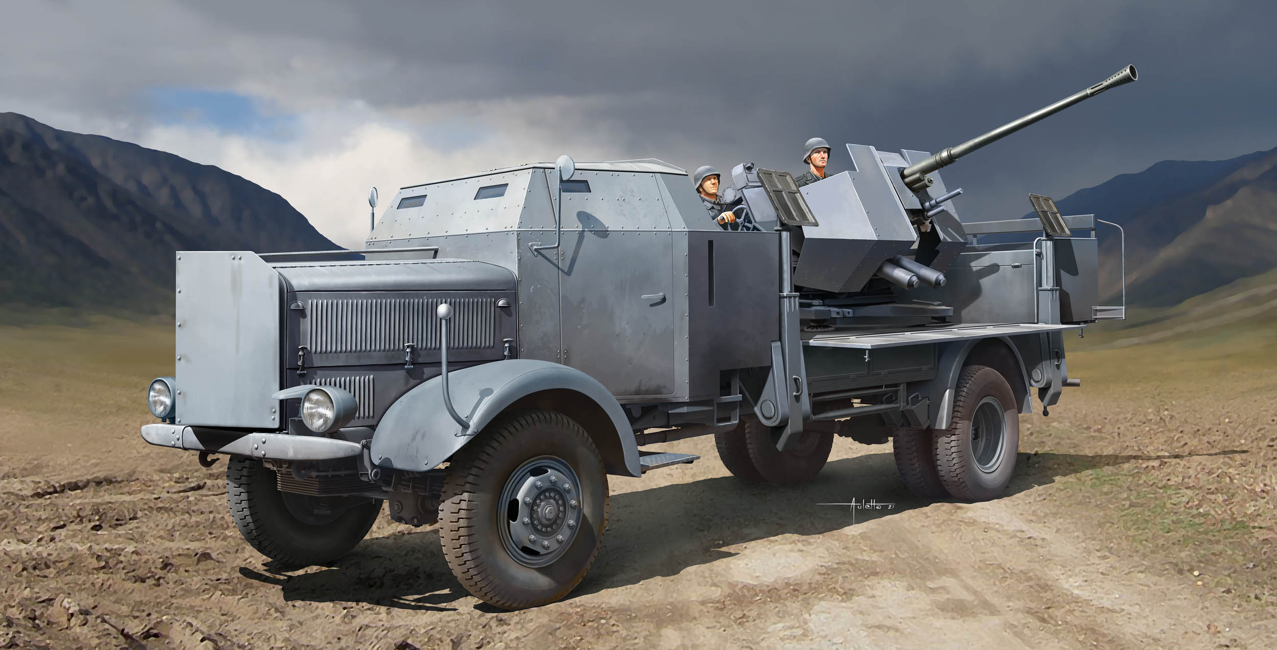 GERMAN L4500A MIT 3.7cm FLAK 37