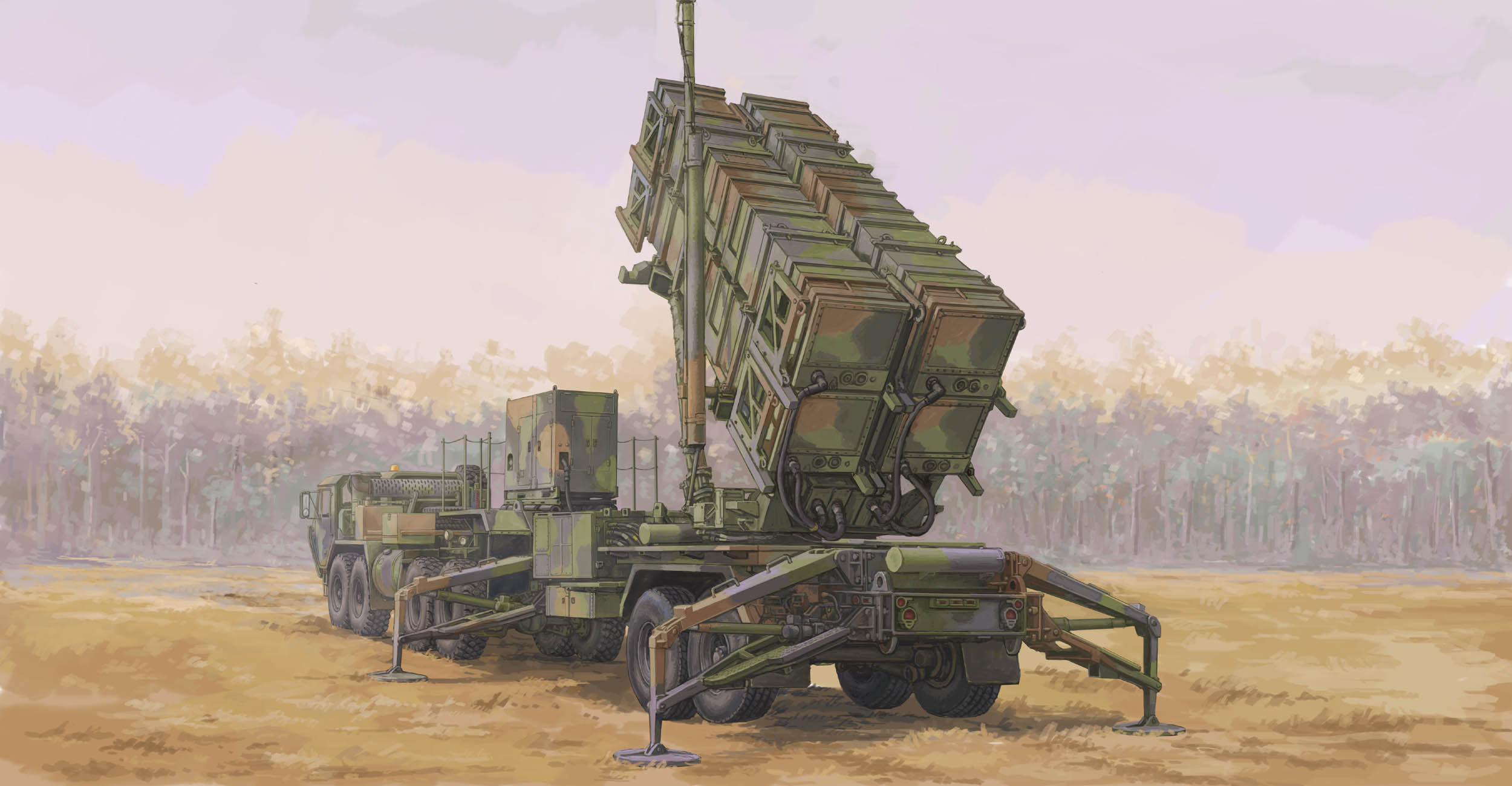 M983 HEMTT &amp; M901 LAUNCHING STATION WITH MIM-104 PATRIOT SAM SYSTEM (PAC-2)