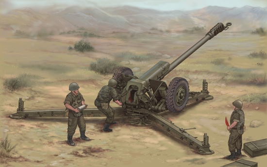 SOVIET D30 122 mm HOWITZER LATE VERSION
