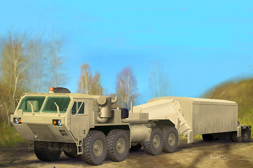 M983 TRACTOR WITH AN/TPY-2 X BAND RADAR