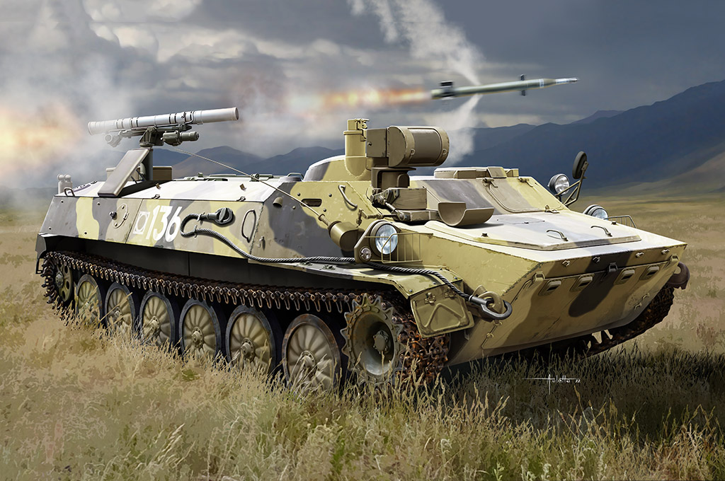 RUSSIAN 9P149 LAUNCHING VEHICLE OF 9K114 SHTURM-S ATGM SYSTEM