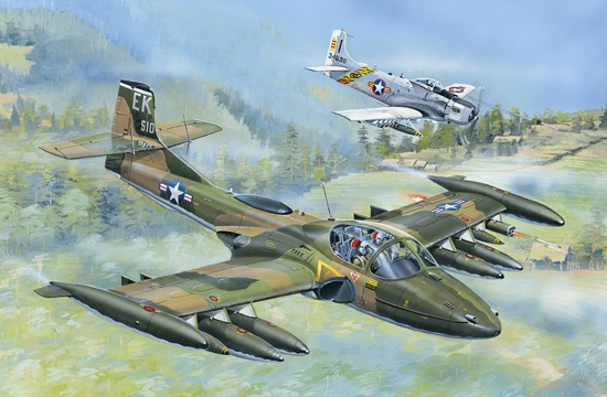 US A-37A DRAGONFLY LIGHT GROUND-ATTACK AIRCRAFT