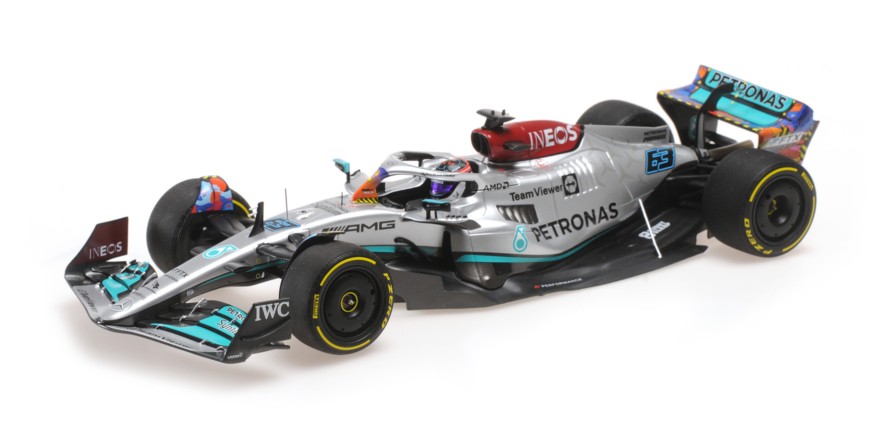 MERCEDES AMG W13 GEORGE RUSSELL MIAMI GP 2022