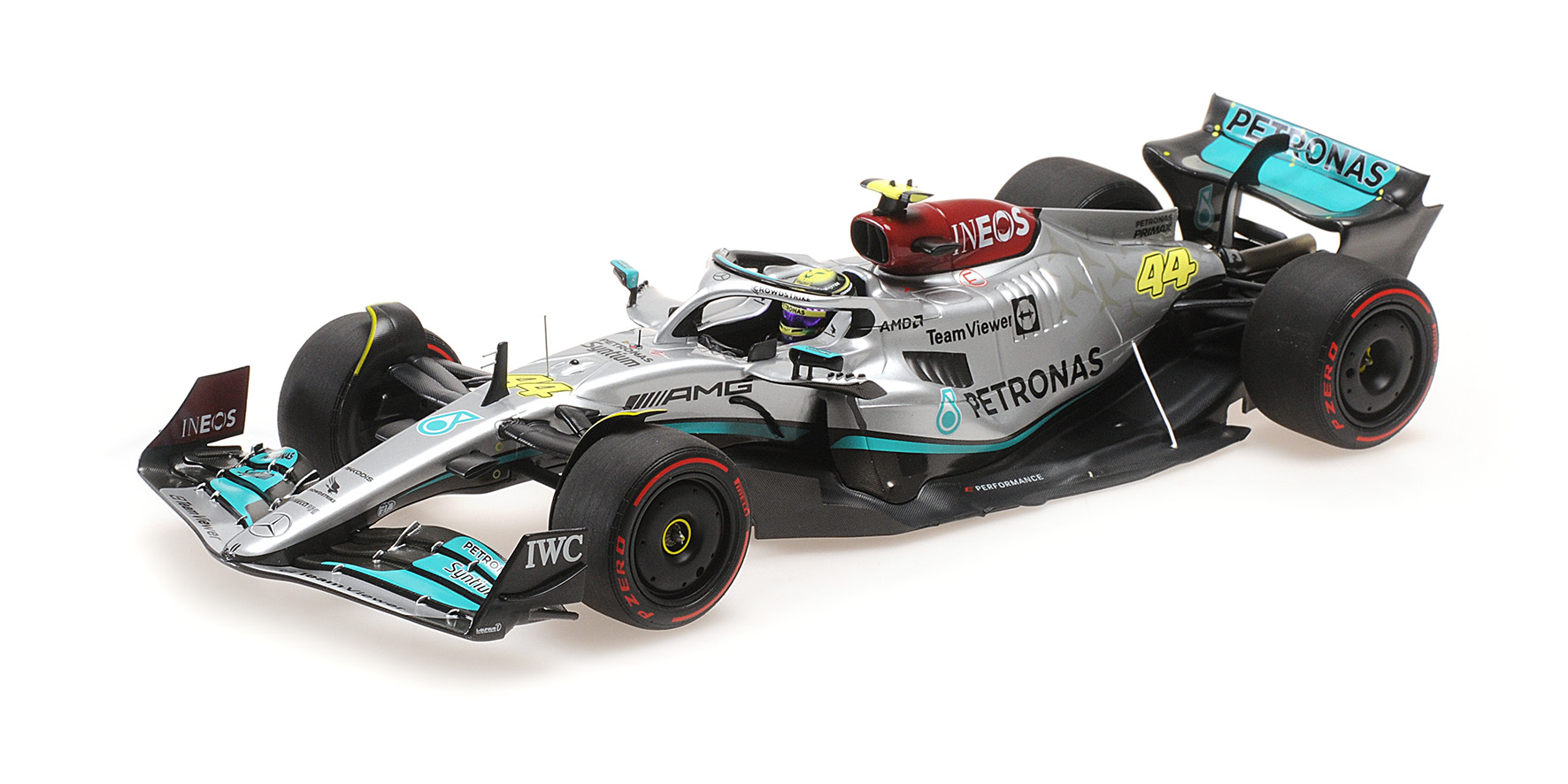 MERCEDES AMG W13 LEWIS HAMILTON 2ND PLACE BRAZILIAN GP 2022