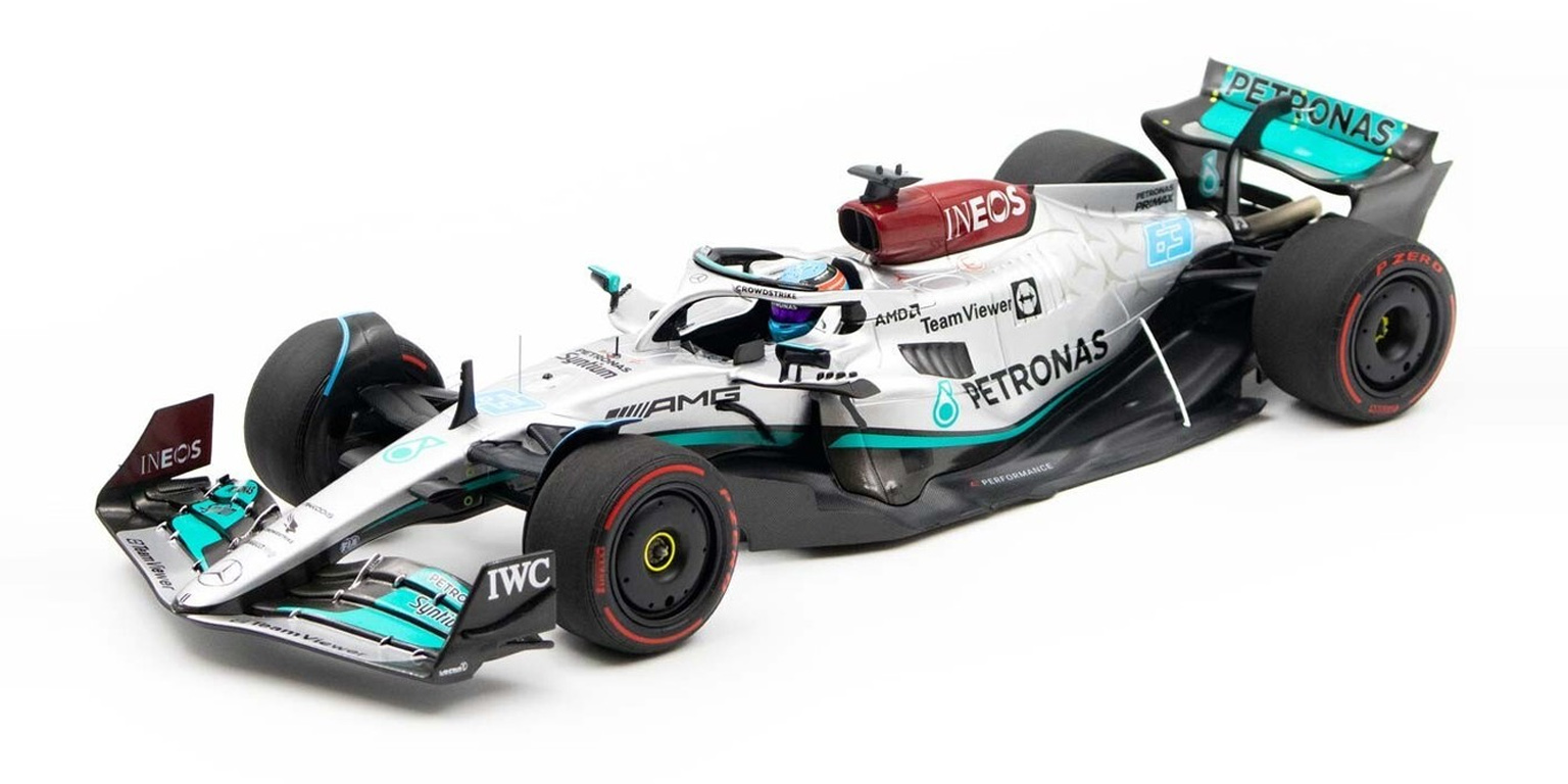 MERCEDES AMG W13 GEORGE RUSSELL 1ST WIN BRAZILIAN GP 2022