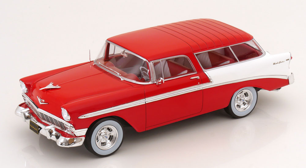 CHEVROLET BEL AIR NOMAD CUSTOM RED &amp; WHITE 1956