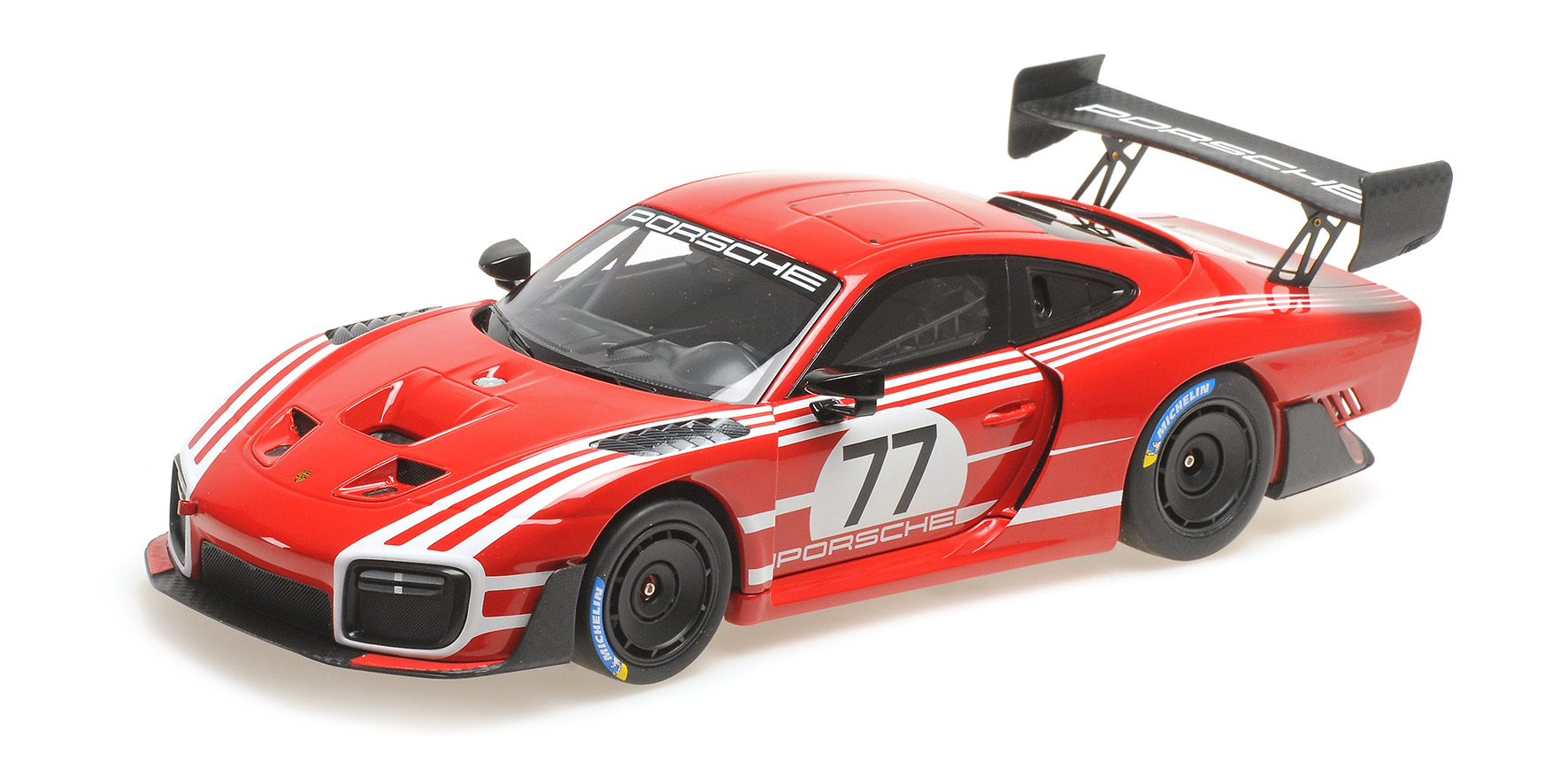 PORSCHE 935/19 RED WITH WHITE STRIPES 2019