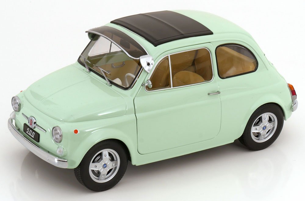 FIAT 500 F CUSTOM WITH ABARTH RIMS MINT GREEN 1968