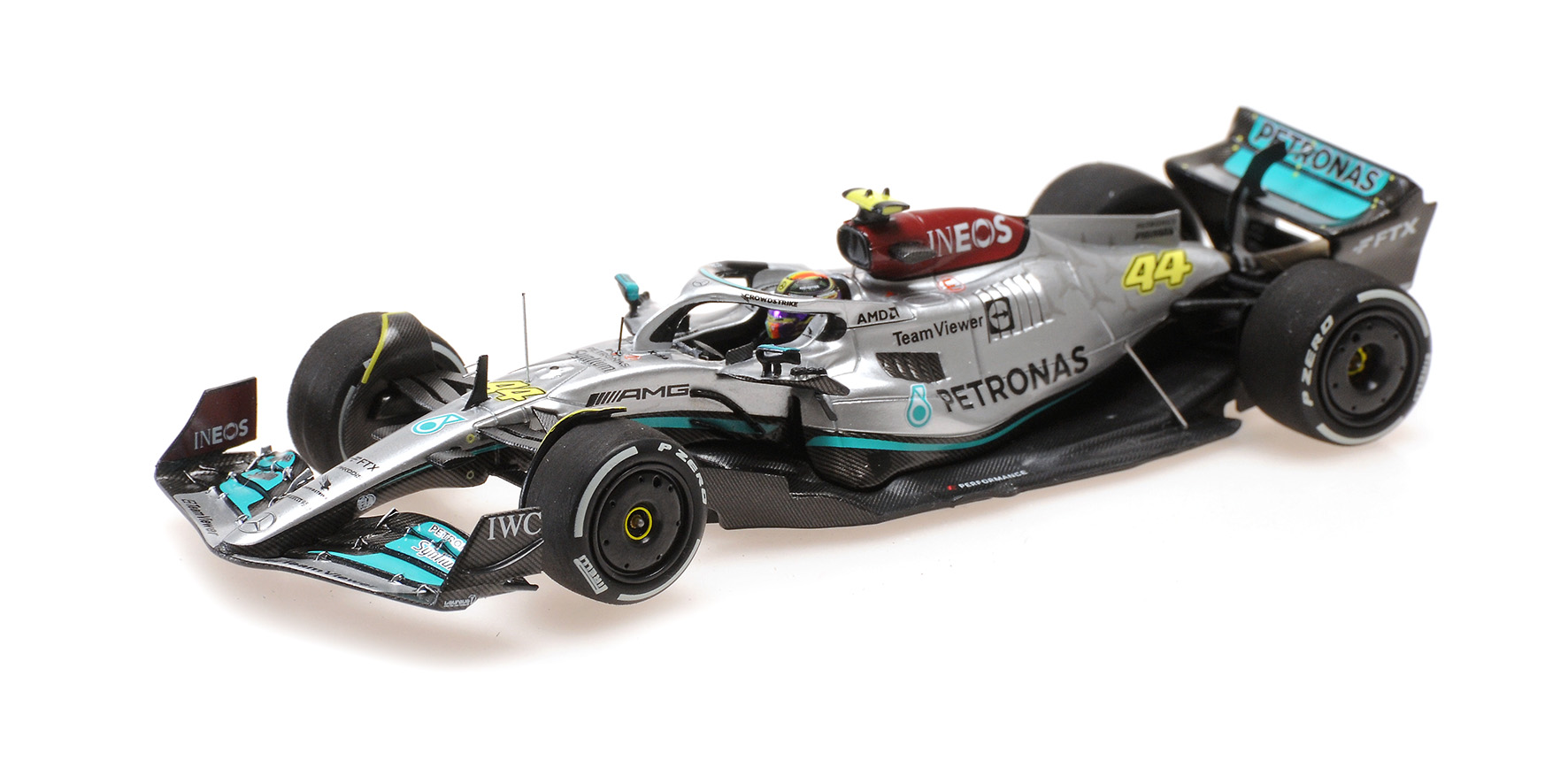 MERCEDES AMG W13 LEWIS HAMILTON 300TH GP 2ND PLACE FRENCH GP 2022