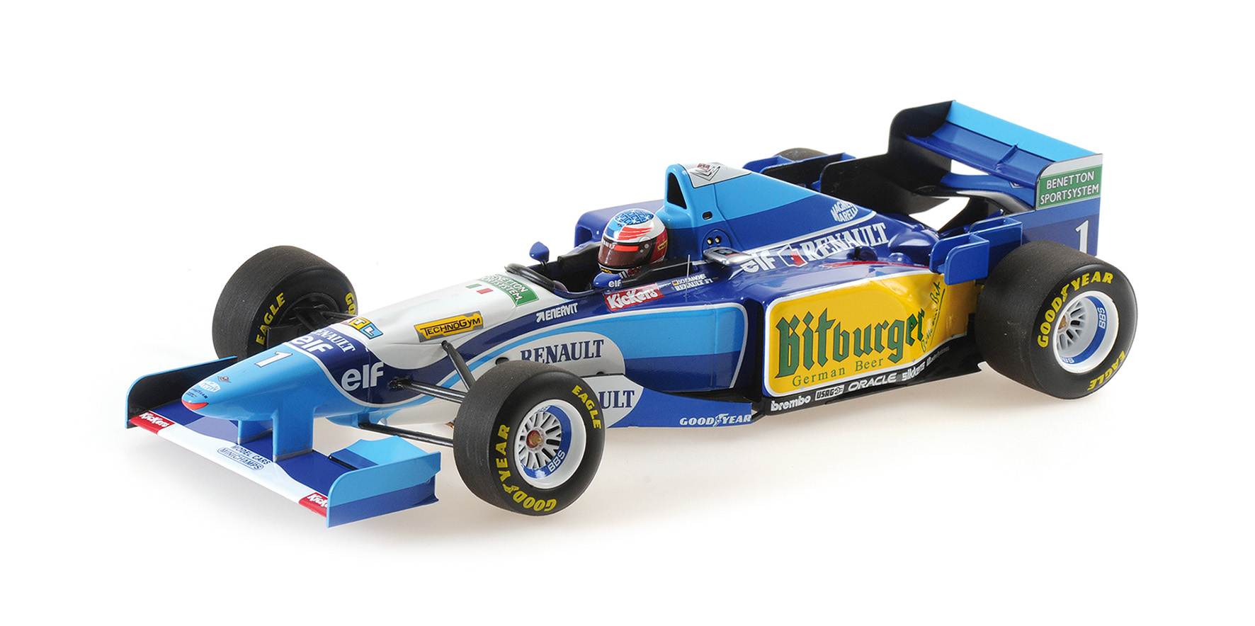 BENETTON RENAULT B195 MICHAEL SCHUMACHER WINNER PACIFIC GP W.C. 1995
