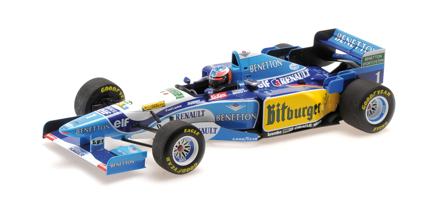 BENETTON RENAULT B195 MICHAEL SCHUMACHER WINNER EUROPEAN GP WORLD CHAMPION 1995