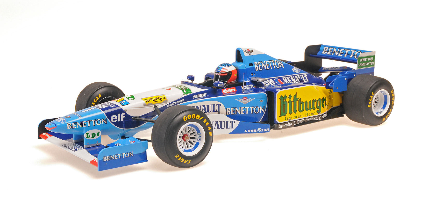 BENETTON RENAULT B195 MICHAEL SCHUMACHER WINNER EUROPEAN GP WORLD CHAMPION 1995