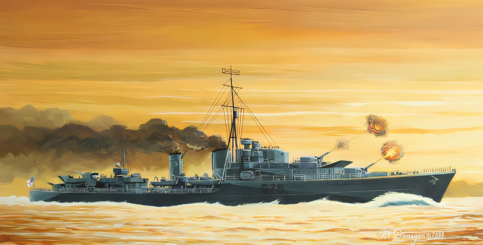 TRIBAL-CLASS DESTROYER HMS ESKIMO (F75) 1941