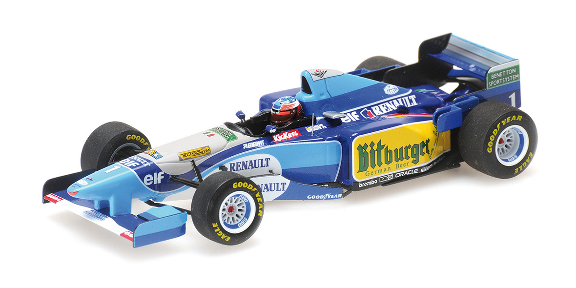 BENETTON RENAULT B195 MICHAEL SCHUMACHER WINNER PACIFIC GP WORLD CHAMPION 1995