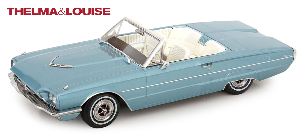 FORD THUNDERBIRD CONVERTIBLE LIGHT BLUE METALLIC 1966 MOVIE THELMA & LOUISE LOOK-A-LIKE