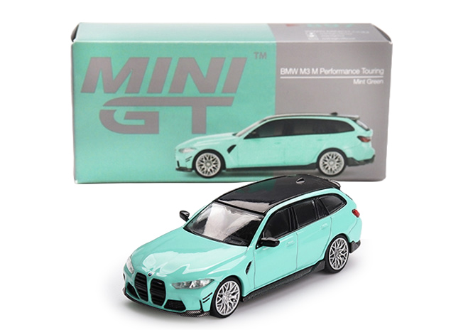 BMW M3 TOURING (G81) M PERFORMANCE MINT GREEN 2022 MINI-GT