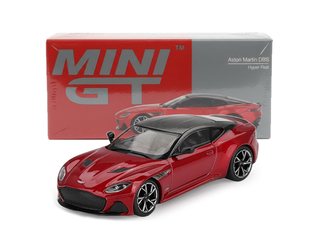 ASTON MARTIN DBS HYPER RED 2023 MINI-GT