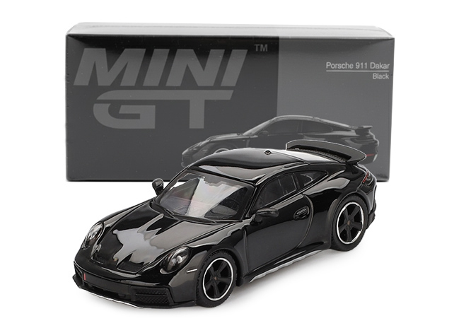 PORSCHE 911 (992) DAKAR BLACK 2023 MINI-GT