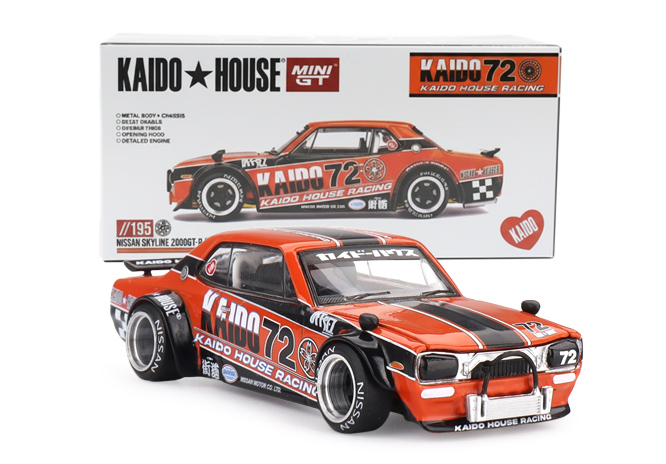 NISSAN SKYLINE 2000GT-R (KPGC10) KAIDO RACING V1 MINI-GT