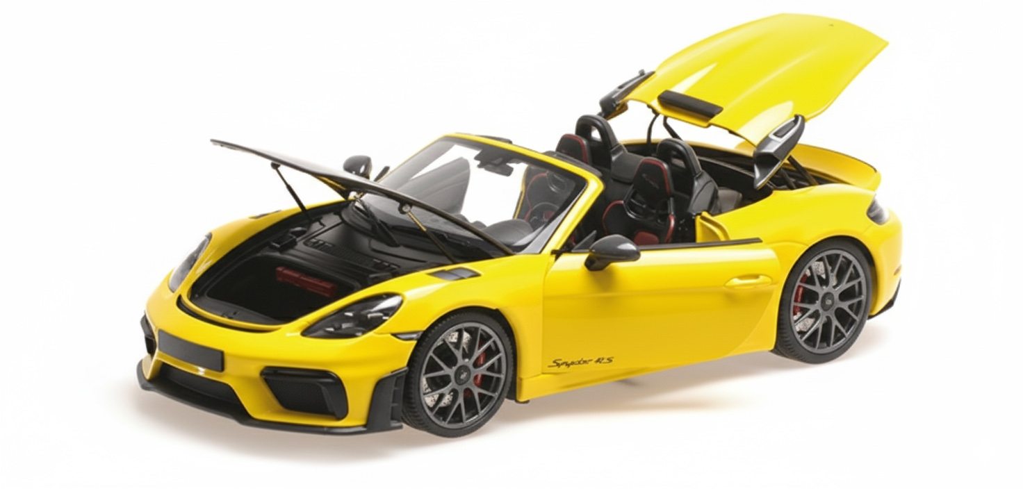 PORSCHE SPYDER RS YELLOW WITH WEISSACH PACKAGE 2024