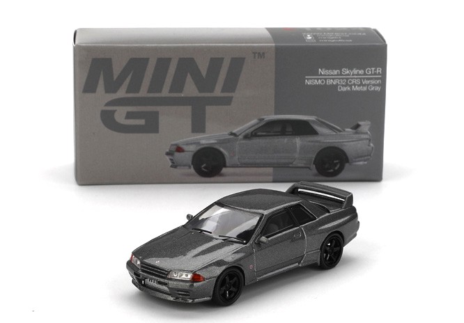NISSAN SKYLINE GT-R NISMO BNR32 CRS VERSION DARK METAL GRAY 1992 MINI-GT