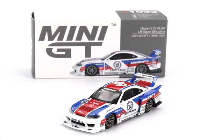 NISSAN SILVIA S15 LB-SUPER SILHOUETTE GARASIDRIFT X LBWK 2025 MINI-GT