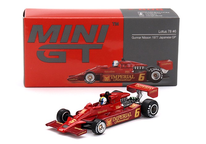 LOTUS 78 #6 GUNNAR NILSSON JAPANESE GP 1977 MINI-GT