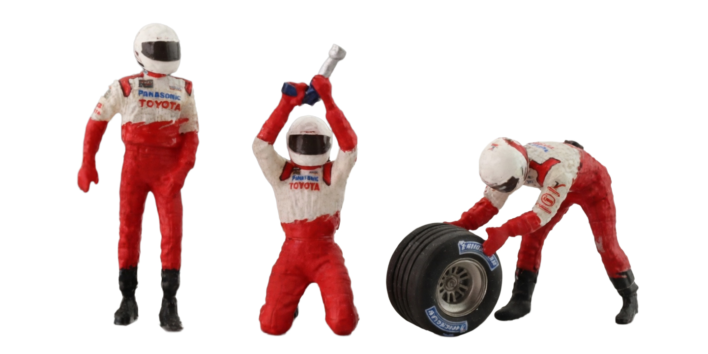 PIT STOP TOYOTA 2002 CAMBIO GOMME ANTERIORE