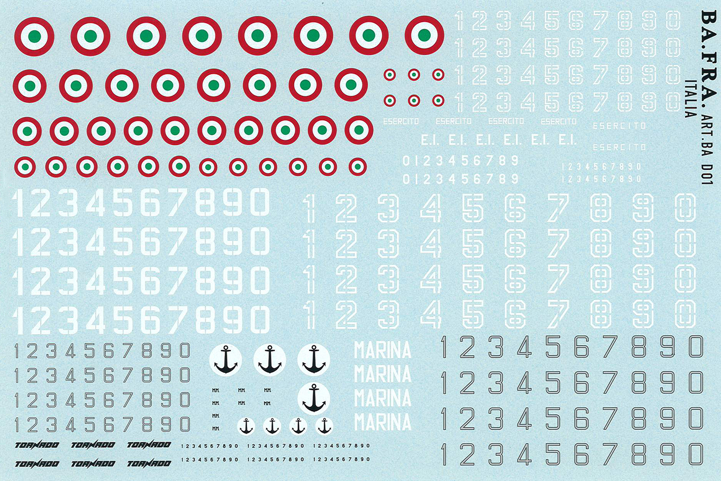 DECALS AEREI ITALIANI 1/72 &amp; 1/48