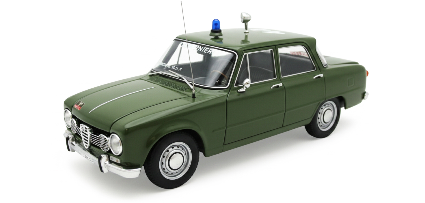 ALFA ROMEO GIULIA SUPER 1600cc CARABINIERI 1970 VERDE